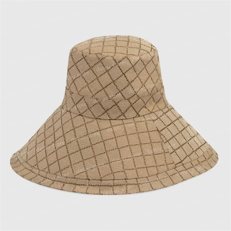 

Woman Designer Wide Brim Hats Summer Denim Sunbonnet For Women Luxury Full Letter Bucket Hats Casquette Mens Fitted Fedora Beanies Caps, Brown