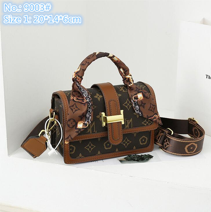 

Wholesale leathers shoulder bags street fashion printed handbag personality contrast leather backpack sweet ribbon decorative women bag, Brown2-6030#