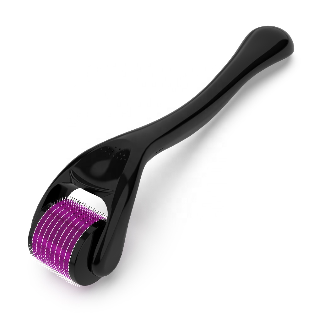 

DRS540 Derma Roller Microneedling (purple roller+black handle)