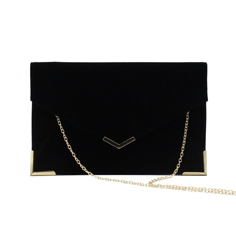 

large capacity envelope clutch bag lady woman girl female velvet evening clutch bags 201124, Red