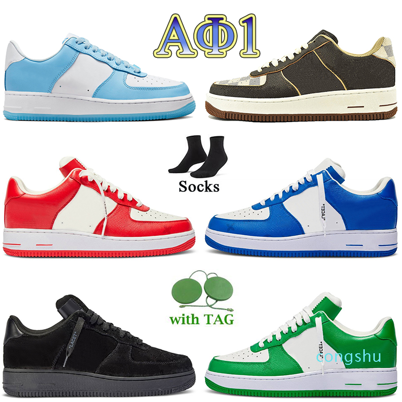 

2022 airforces 1 Low Casual Shoes Offs Women Mens Classic Black Wite Platform Sneakers Nail Art VoffWhite Printing Brown Comet Red Team Royal Stussys Beige 3, B20 mca university blue 36-45