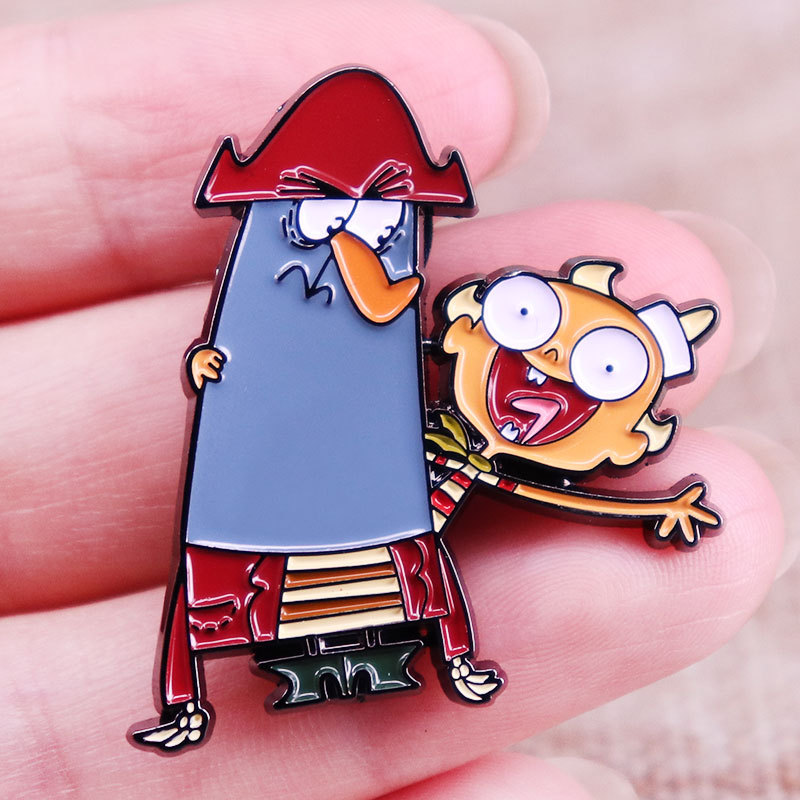 

Children's cartoon Brooch clothing hat pin cartoon accessories gift, As picture