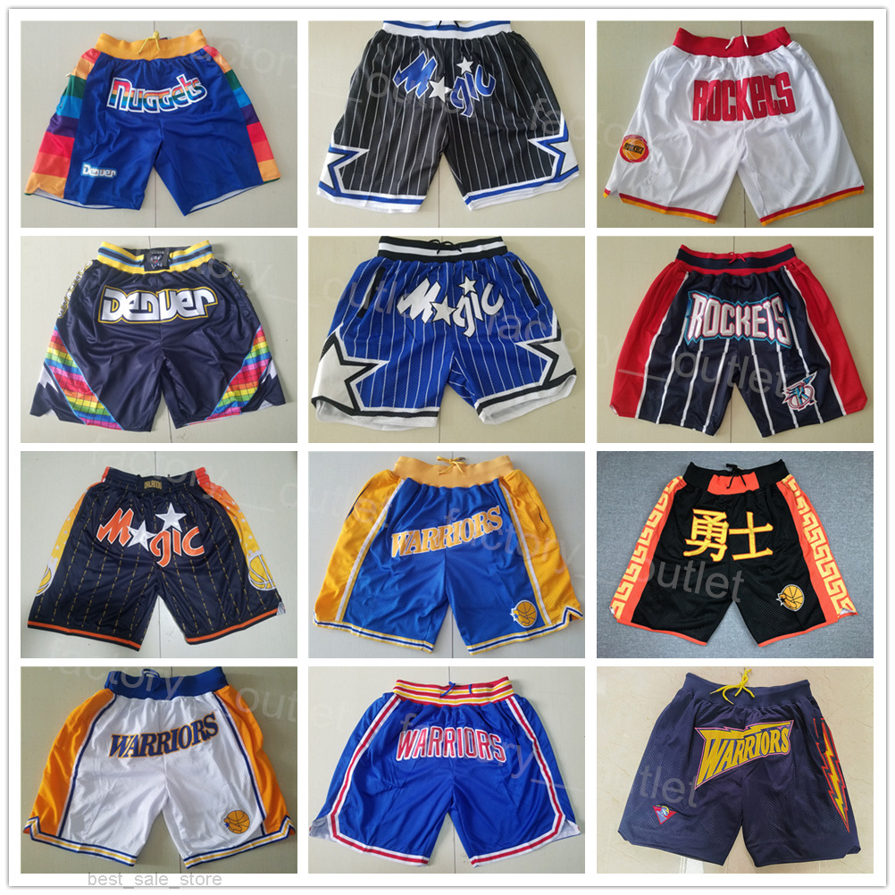 Man Pocket Zipper Stephen Curry Basketball Sweatpants Wear Just Don Zipper Fly Jalen Green Shorts Drawstring Hip Pop Sport Jamal Murray Pant-image-787320960