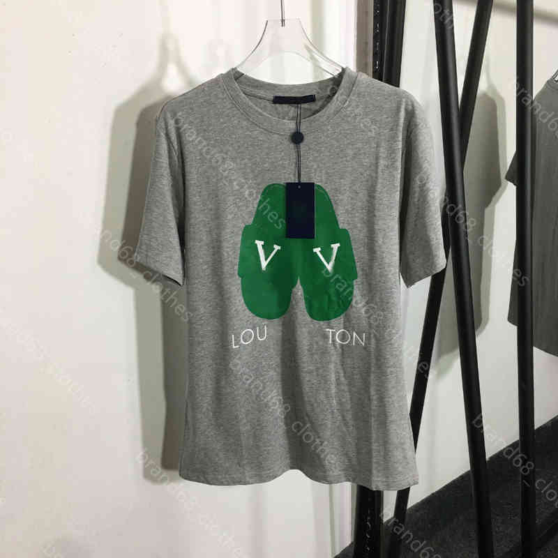 

22ss designer clothing cotton t shirts Womens Mens slipper print -XL Sunmmer Short Sleeve Tshirts logo louisshirt brand Lady Tees Luxurys Clothes Tops T-shirts a1