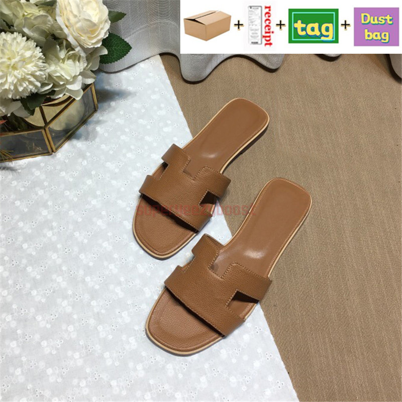 

Oran Sandal designer Slides Slippers women Shoes genuine leather Filp Flops Sandals Summer luxury Flat Slides Ladies Beach Slide /*120, 01