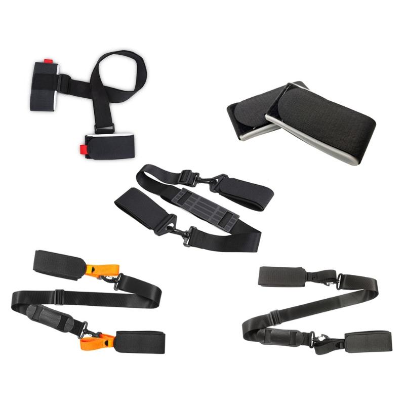 

Outdoor Bags Ski Harness Shoulder Strap Hand-Held Double Snowboard Bandage Carrier Nylon Belt T4MF