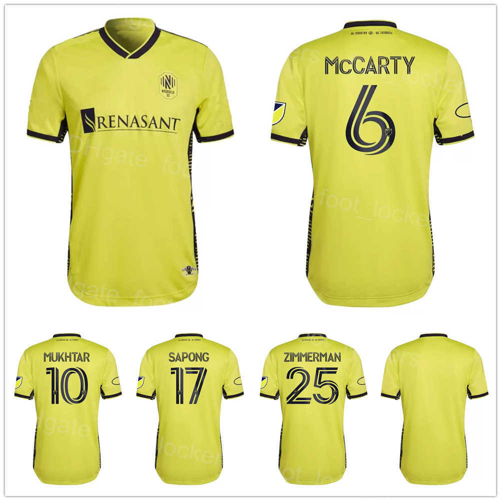 

MLS Nashville SC Club Soccer 5 Jack Maher Jerseys 8 Randall Leal 10 Hany Mukhtar 17 CJ SAPONG 25 Walker Zimmerman 4 Dave Romney Football Shirt Kits Team Color Yellow