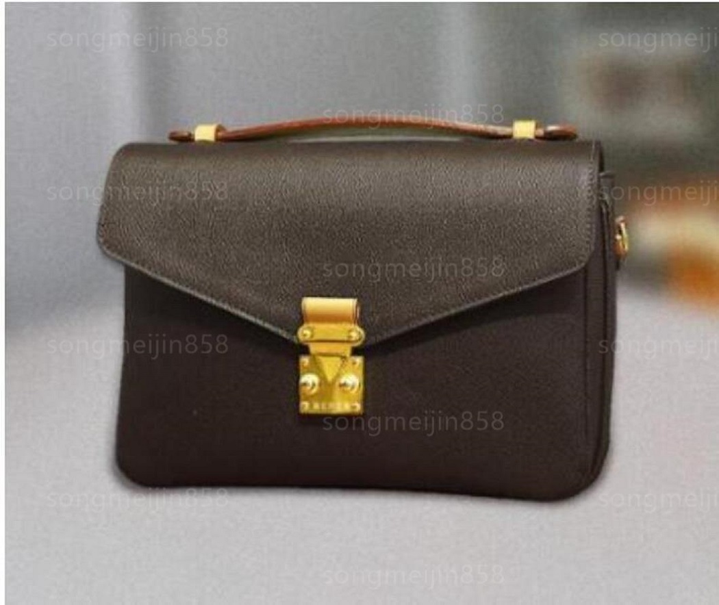

2022 Luxury Designers Shoulder Bags POCHETTE Messenger Bag Purse METIS Crossbody Tote Leather Handbags Ladies Wallet M44875 Evening Package Bags, Black