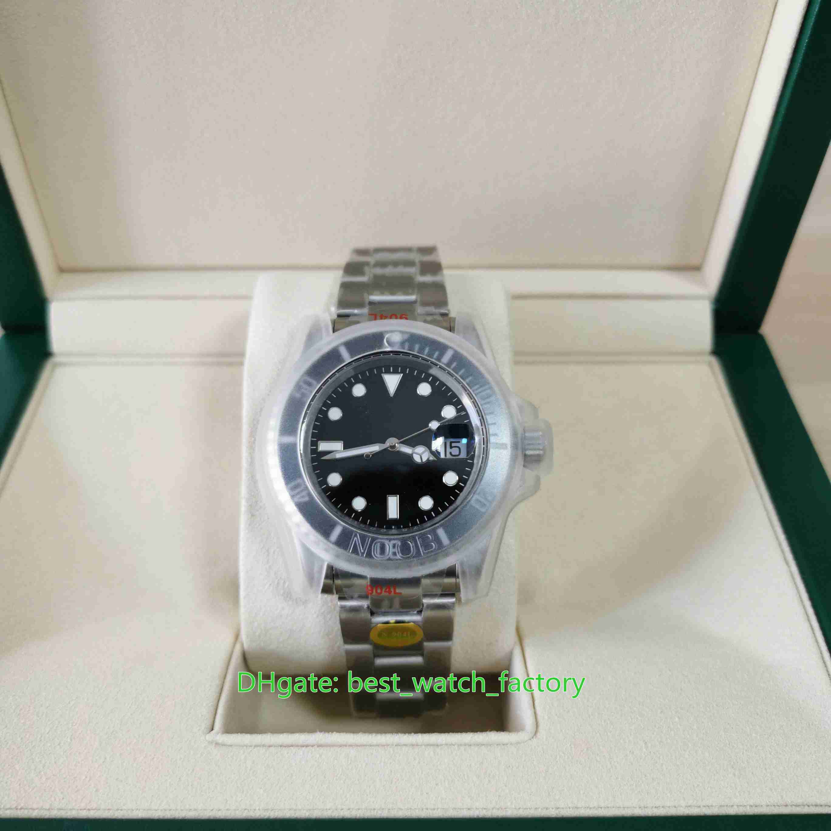 

With Box Papers Top Quality Watches NOOBF ETA 2836 Movement 40mm 116610 116610LN Stainless Steel Ceramic Bezel Mechanical Automatic Mens Watch Men's Wristwatches, No box papers