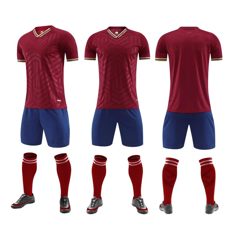 

Running Sets Men Women Sports Suits Basketball Jersey Training Tracksuits Quick Dry Fitness Sportswear Children Football Clothing SetRunning, Red