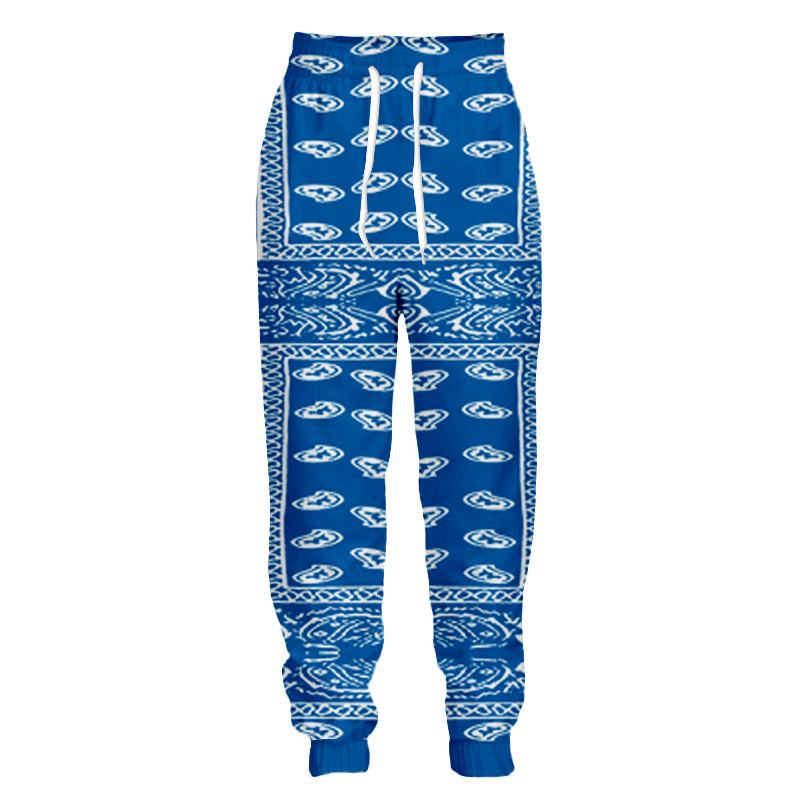 

New Bandana Pants Exploding Jogging Pants 3D Digital Printed Pants Plus Size -6XL 003, Colorful
