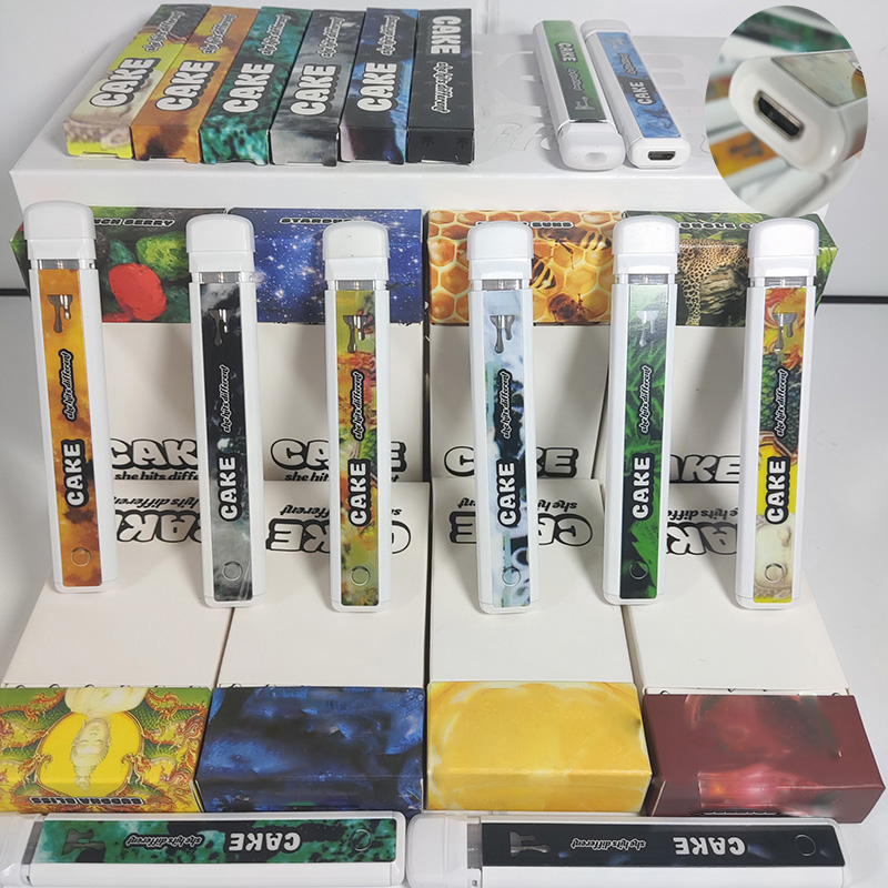 

Cake Disposable Vape Pen cake bar 1ml Electronic Cigarettes pods device Rechargeable Battery 1ml Starter Kit Disposables Vapes Cartridges Oil Carts Vaporizer Pod