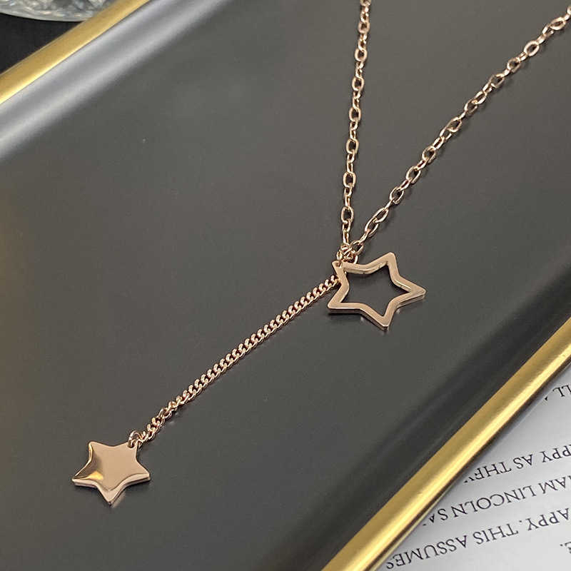 Valentine's Day Necklace Fine Gold Pendant Stainless Steel Wholesale Initials Silver Stone Metal-image-749278973