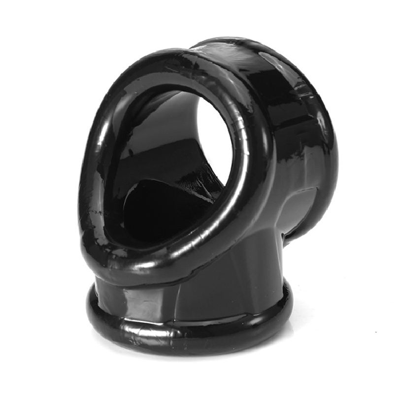 Super Soft Silicone Penis Ring Massager Delay Ejaculation Ball Scrotum Stretcher Triple Cock Ring Cockring BDSM Sex Toys for Men-image-759310950