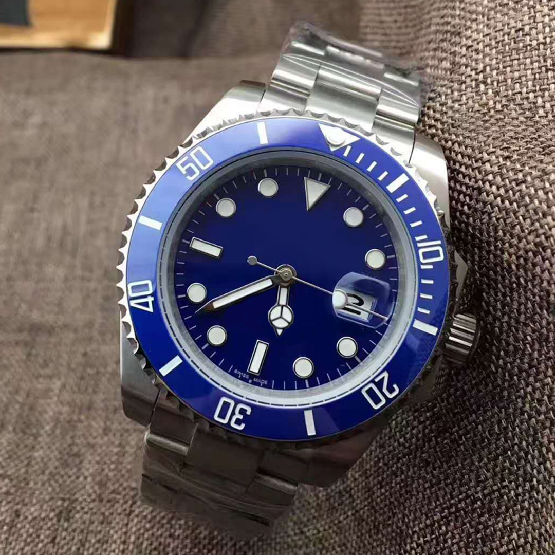 

Top men's watch automatic mechanical imported movement all stainless steel sapphire glass waterproof super luminous folding buckle designer 41mm montre de luxe, Color4