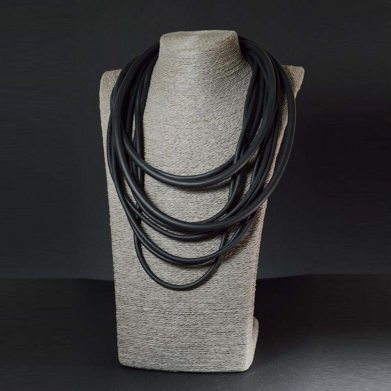 

Pendant Necklaces YD&YDBZ Multi Layer Rubber Rope Long Necklace For Women Exaggeration Soft Silicone Statement Night Party Matching Gift