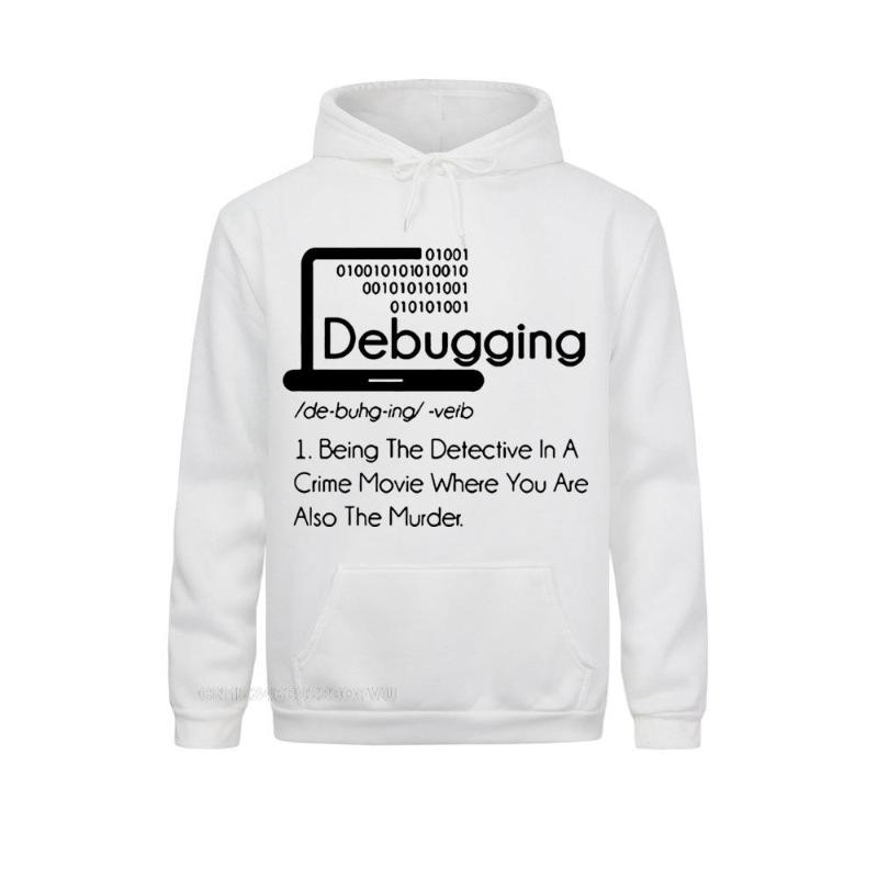 

Men' Hoodies & Sweatshirts Debugging Definition Hoodie Programmers Coding Gift Cotton Pullover Men' Long Sleeve Tees Round Collar Vint, Black