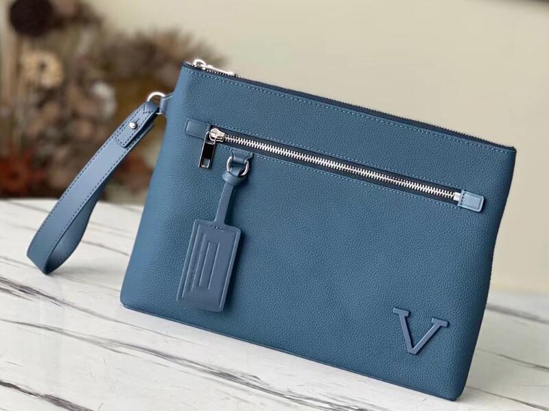 

Realfine Bags 5A M81029 30cm Pad Clutch Pouch Cowhide Leather Handbag Shoulder Purses For Women with Dust bag+Box, Caviar quilted_03