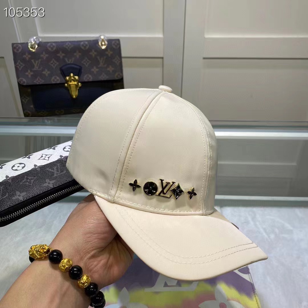 

Fashion designer for Louis Vuitton men's women's outdoor sports baseball caps travel sun hats, Khaki