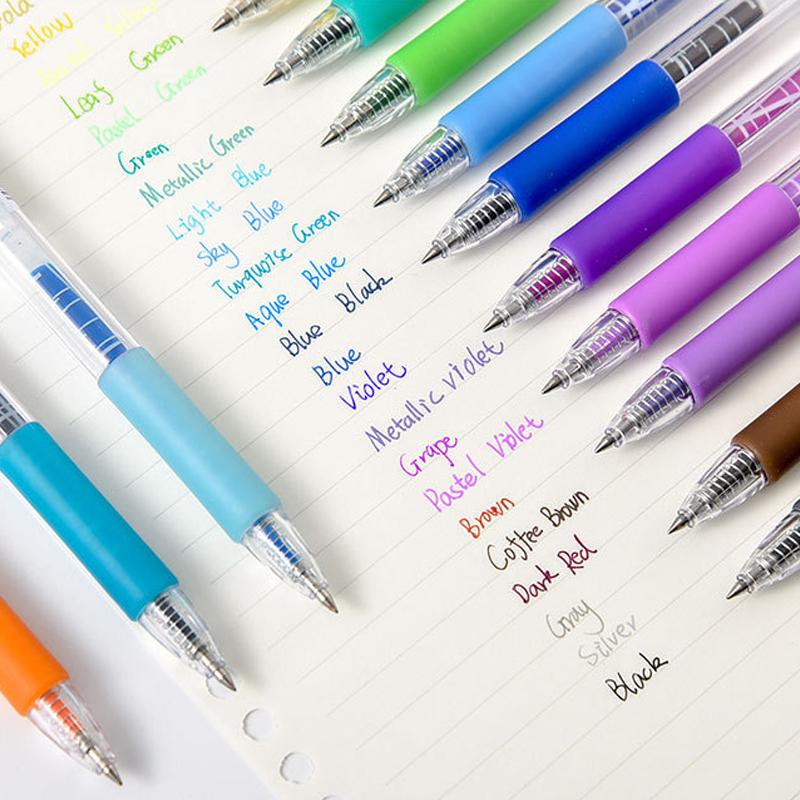 

Gel Pens Pcs/set Kawaii Retractable Ballpoint Stationery Set 0.5 Mm School Office Writing PenGel