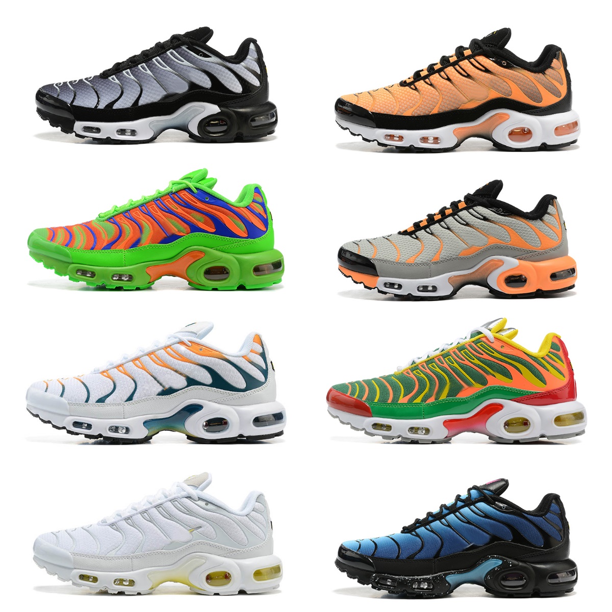 

2022 Classic Tn Plus Casual Shoes Vapores OG Airs Mens Tns Hiking Safety Orange Black White Grape Blue Gradient Grey Hot Curry Reverse Sunset Designer Sports Sneakers, Bubble package bag
