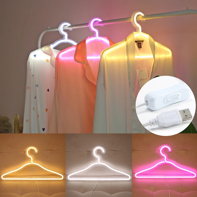 

Led Neon Sign Light SMD2835 PVC+Acrylic Hanger Pink 3500K 6500K USB Charge For Holiday Xmas Party Wedding Decorations