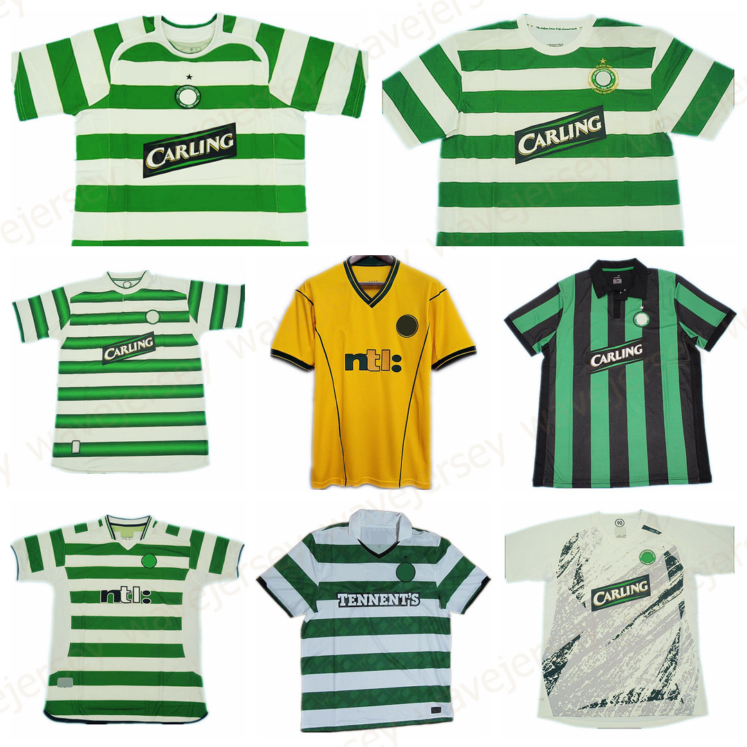 

Celtic 00 01 03 04 05 06 07 08 10 12 SOCCER JERSEYS RETRO maillot classic camisetas football shirt Uniforms For men home away long sleeve McNAMARA LARSSON JOHNSON, 07-08 white training