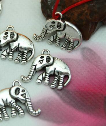 

Tibetan Silver Elephant Pendants Handmade Decorative Metal DIY Jewelry Alloy accessories dfg4