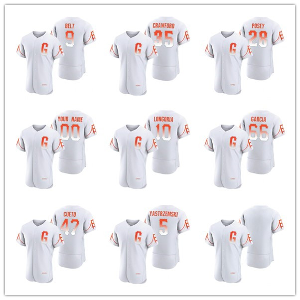 

Baseball Jersey San Francisco''Giants''Men Buster Posey Mike Yastrzemski Brandon Crawford 2022 City Connect Authentic