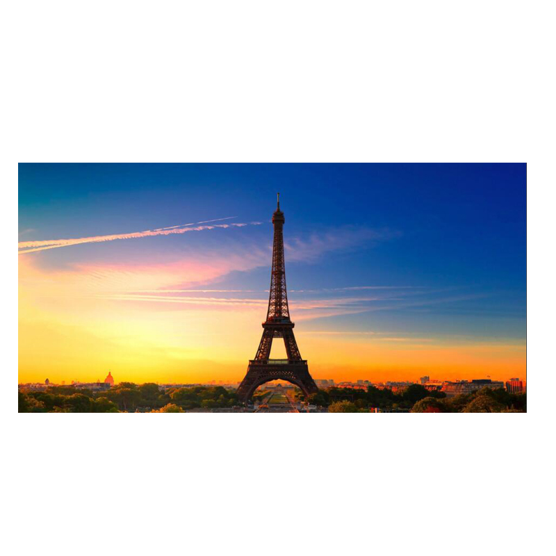 

Paris City Tower Blue Sky Landscape Canvas Painting Nordic Posters and Prints Scandinavian Modern Wall Picture for Living Room