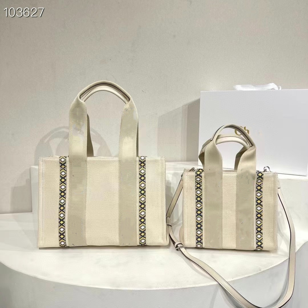 

Womens Designer Shopping Bag Fashion Totes Shoulder Bag High Quality Women Canvas Tote Handbags Purses Small Medium Large Handbag wholesale, Chlo-6