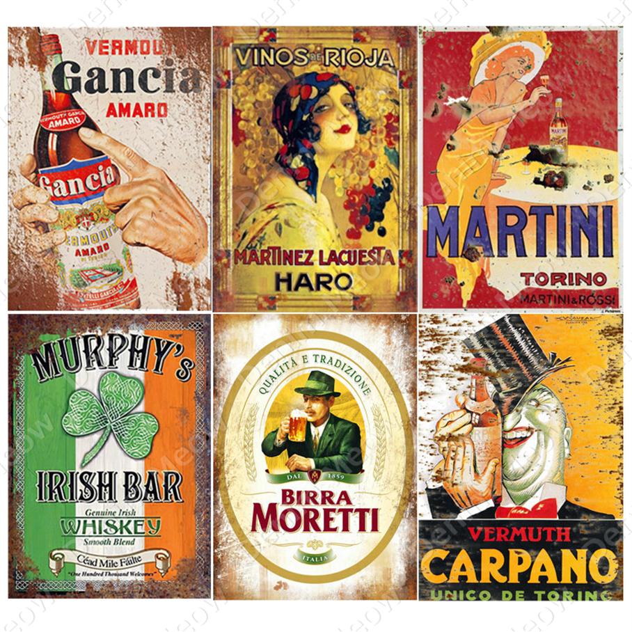 

2021 Do Old Irish Pub Plaque Beer Vintage Metal Tin Signs Bar Club Cafe Home Decor Man Cave Wall Art Poster Italian Wine Metal Pai247x