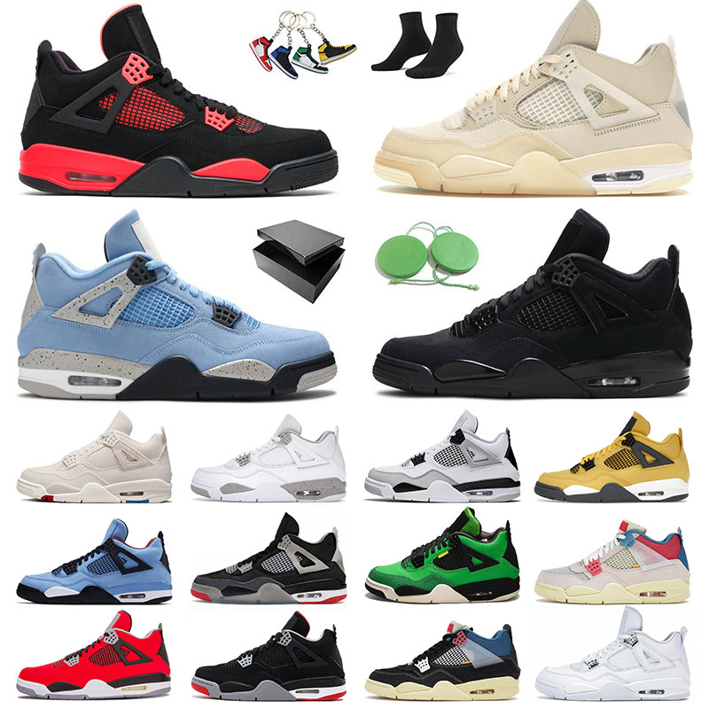 

Jorda 4 4s Jumpman Mens Womens Basketball Shoes Jorden4s Manila University Blue Cactus Jack Military Black Toro Jorden Designer Sports Sneakers Trainers Size 36-47, 36-47 wild things