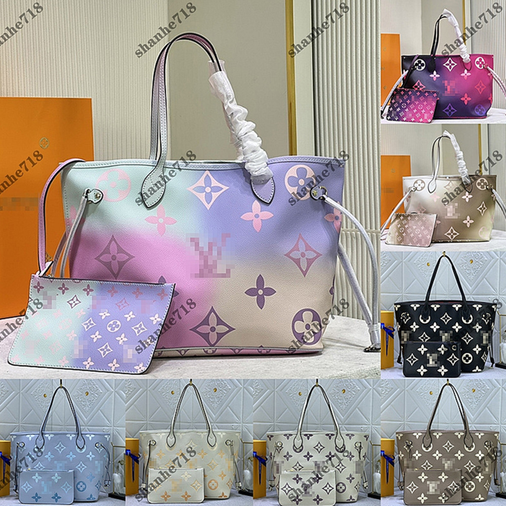 

Real Handbags Designer Mirror Crossbody 2pcs Coin Purse Onthego Cowhide Bags Totes With Shoulder Lady Shopping Bag Large Women Muojx, Color 1