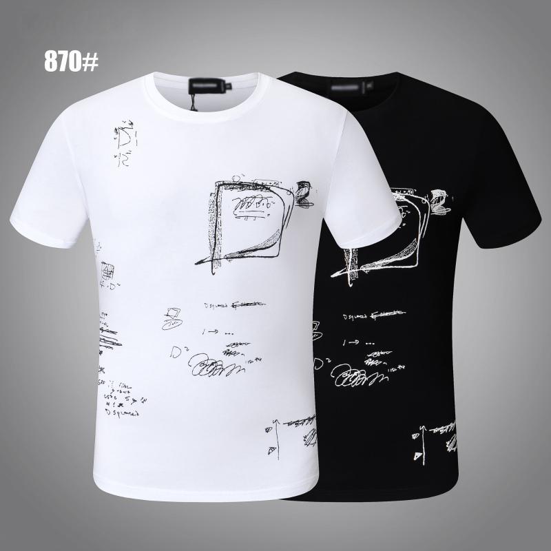 

Men's T-Shirts Summer Man / Woman O-neck Short Sleeve T-Shirt Locomotive Letter Print Casual Cotton Authentic Hip-hop Uared2 870#Men's Men's, Black