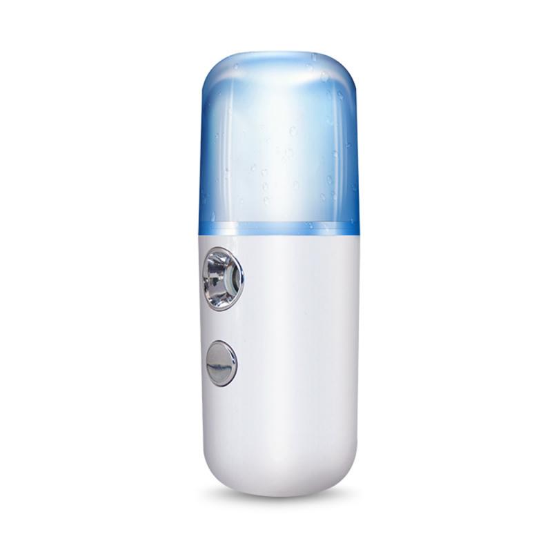 

Alcohol Nano Mist Facial Spray Cooler Facial Steamer USB Rechargeable Humidifier Face Moisturizing Spray Portable Beauty Tool