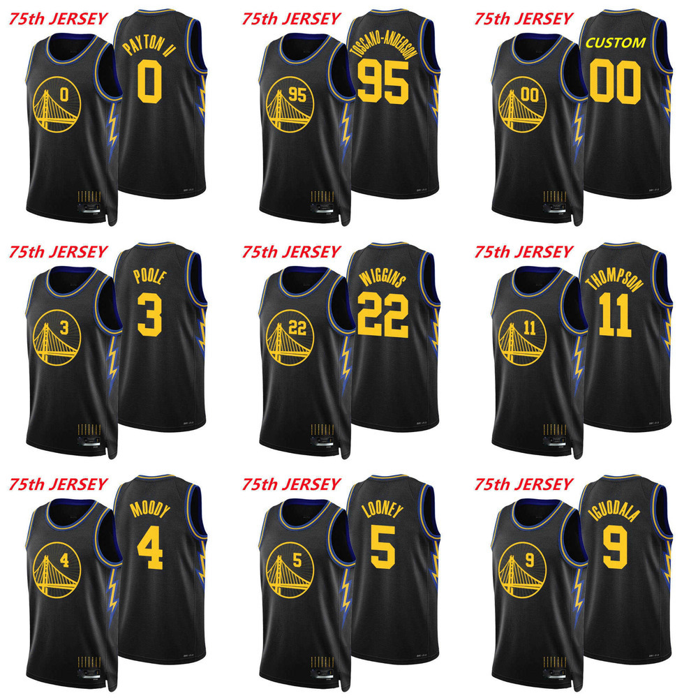 

75th Custom Mens Womens Golden State''Warriors''Jersey 3 Poole 32 Otto Porter 33 James Wiseman Basketball Jerseys, 10