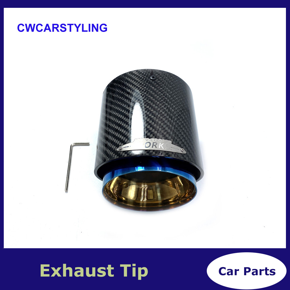 

Burnt Blue Stainless Carbon Fiber Muffler Tip Fit for Mini Cooper Exhaust Tip R55 R56 R57 R58 R59 R60 R61 F54 F55 F56 F57 F60