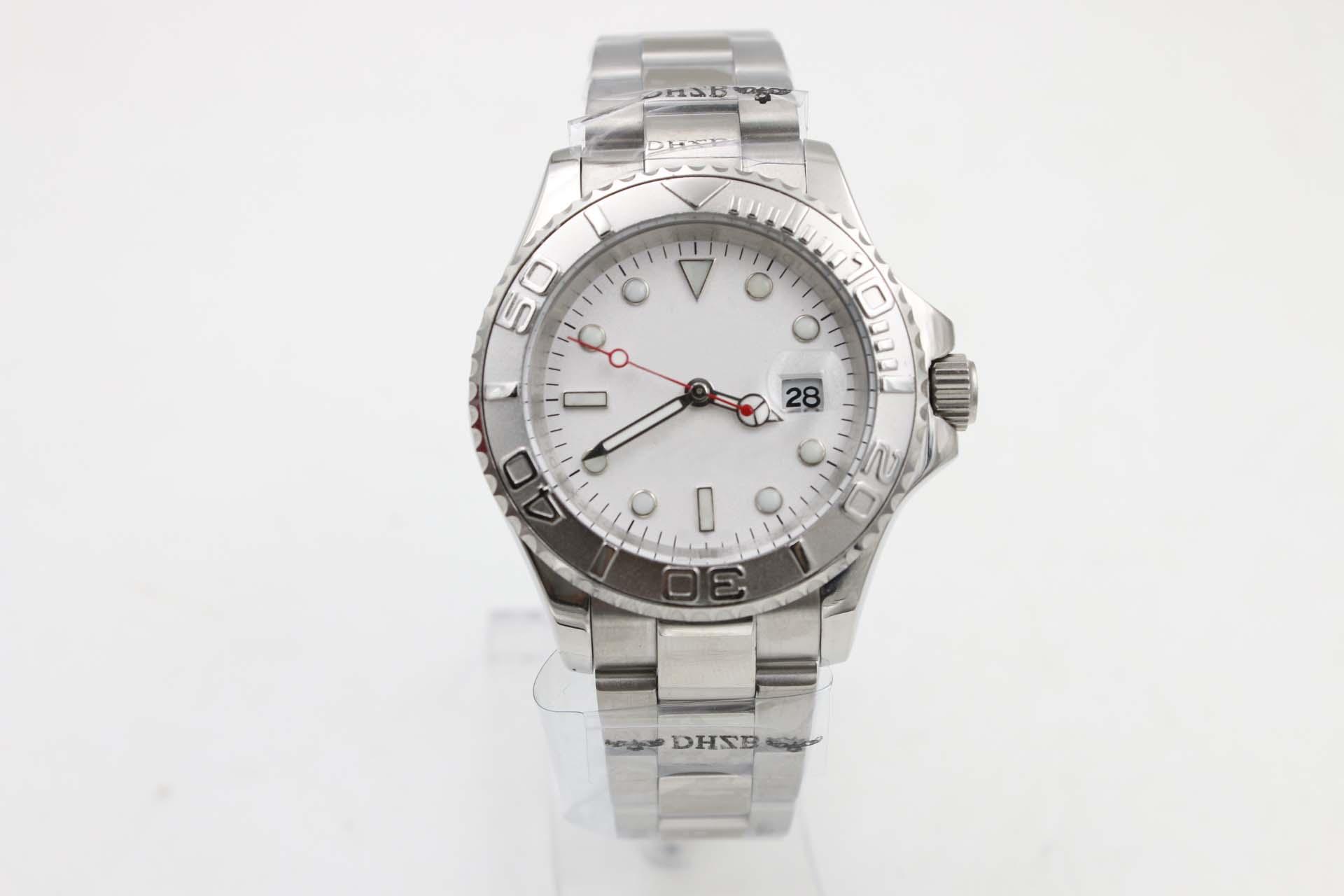 

ZR Factory Mens Watch 40mm Diameter Asia 2813 Movement 904L Fine Steel Designer Blue Luminous Sapphire Crystal Glass Wristwatch Orologio Di Lusso