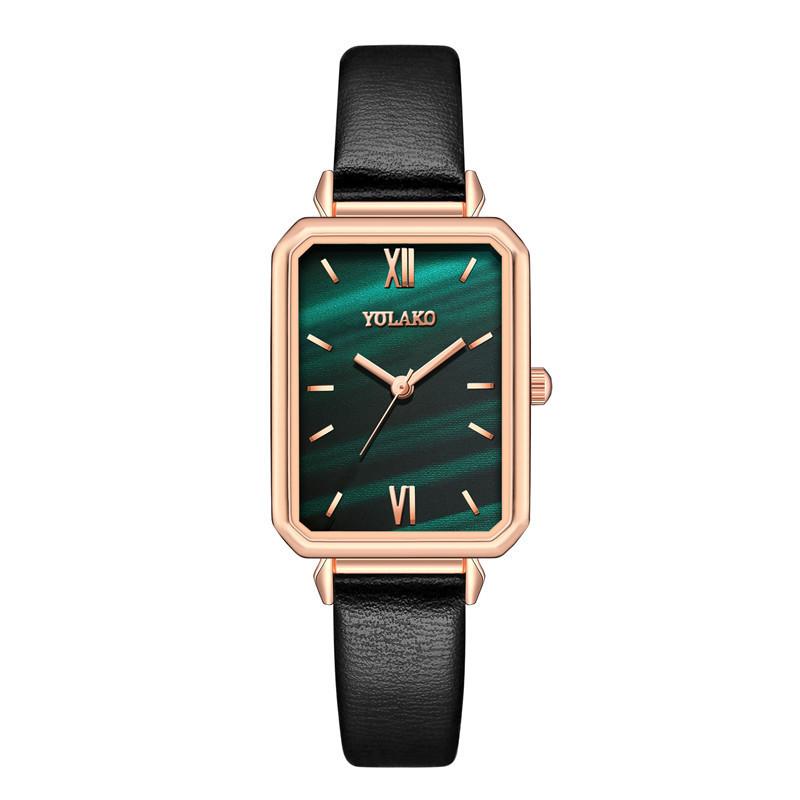

Wristwatches Automatic Watch Men Quartz Vintage Small Square Fashion Women Student Couple Green Reloj, Pkl000650
