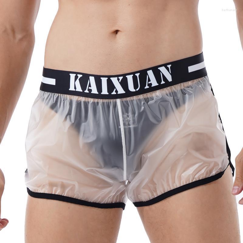 

Men' Shorts Mens Fashion Transparent Boxer Swimwear Holiday Beachwear See-through Swimming Trunks SwimsuitMen' Bert22, Black