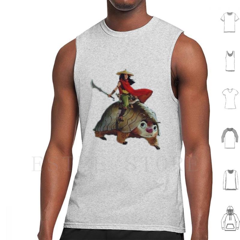 

Men' Tank Tops Raya And The Last Dragon Vest Sleeveless Fantasy Sisu Film Kids Animation 2022 Actions Animated, White;black