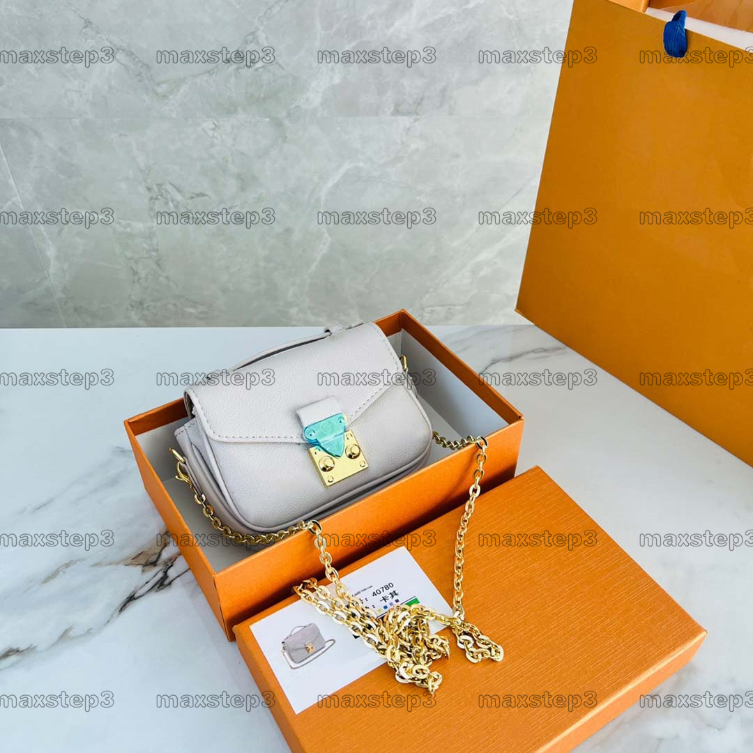 

2022SS Mini-satchel Micro Metis Womens Chain Shoulder Bag Designer Womens Métis Mini Handbag Iconic S-lock clasp CrossBody Flap Monograms Pochette Purse