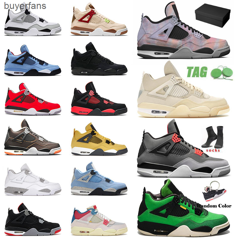 

With Jumpman 4 Zen Master 4s IV Basketball Shoes Mens Womens Cactus Jack Black Cat Manila Toro Bravo Red Thunder Designer Sports, D19 40-47 cool grey