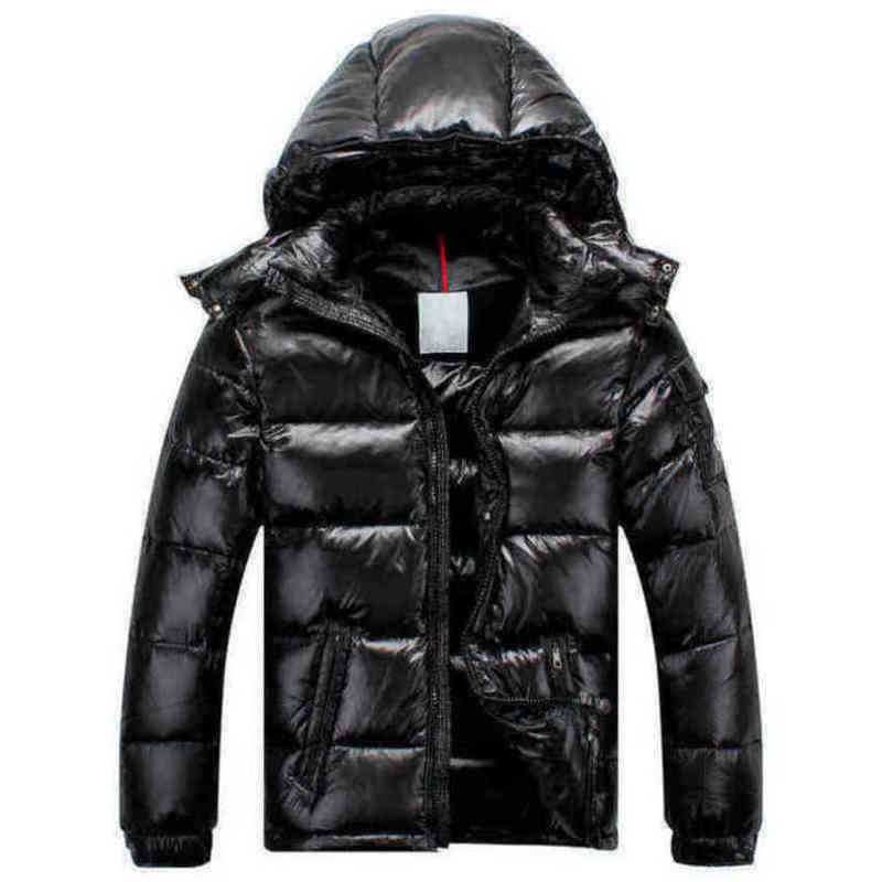 

Fashion Winter Men Women Outdoor Maya Shiny Matte Down et Mens Casual Hooded Downs Coats Outerwear warm Parkas -3XL