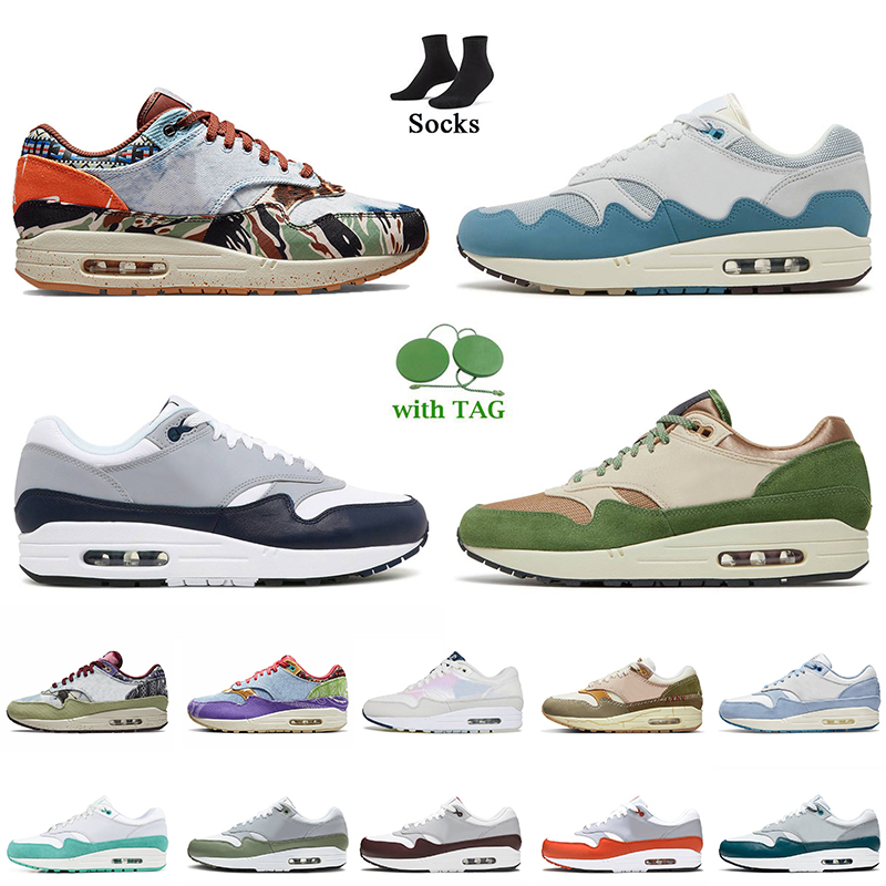 

2022 Women Mens Patta Waves 1 Sport Running Shoes Cactus Jack 87 1s LV8 Obsidian NH Treeline Concepts Heavy Blueprint Watermelon Trainers, A15 patta waves monarch 36-47