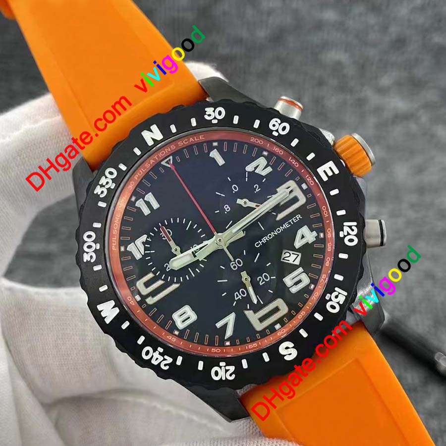 

Luxury Men's Watch Japan Super Quartz Endurance Pro Chronograph 48mm Avenger Hurricane Baby Blue Rubber 1884 Men Watches Hardex Glass Wristwatches