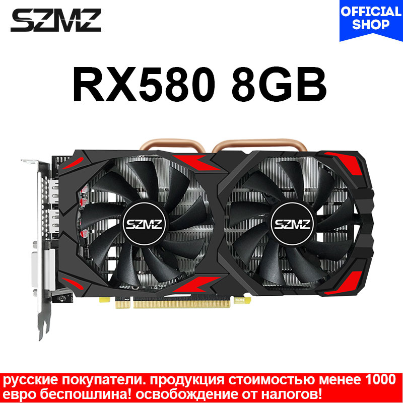 

SZMZ Original Radeon Graphics Card RX 580 470 570 8gb GDDR5 256Bit video card rx580 GPU 8GB for mining gtx 960 1050 1060 Ti 4GBf