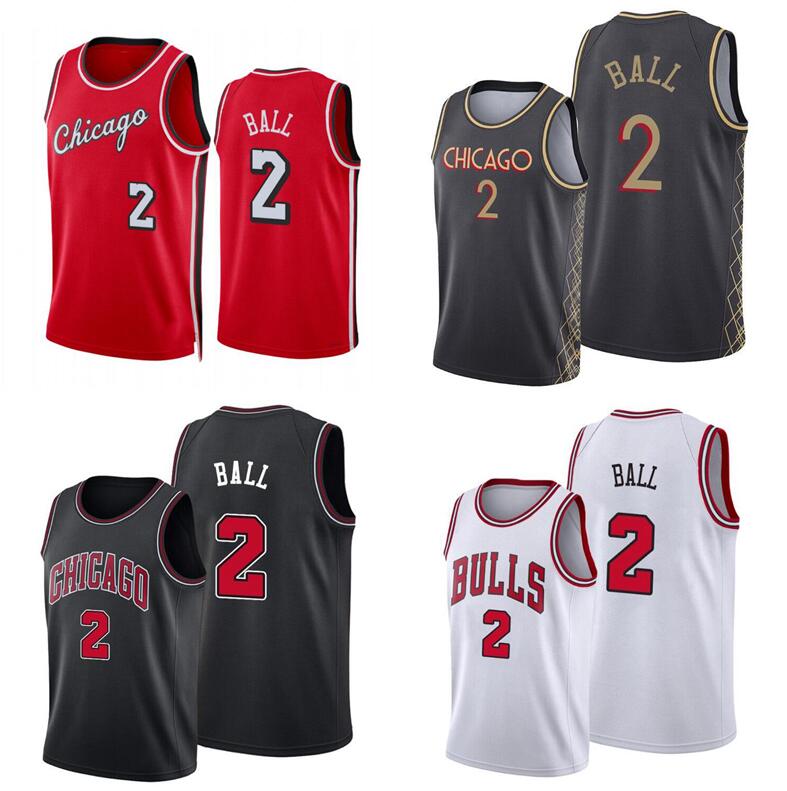 

Lonzo Ball Basketball Jersey Men Youth S-XXL red city version jerseys in stock, With logo