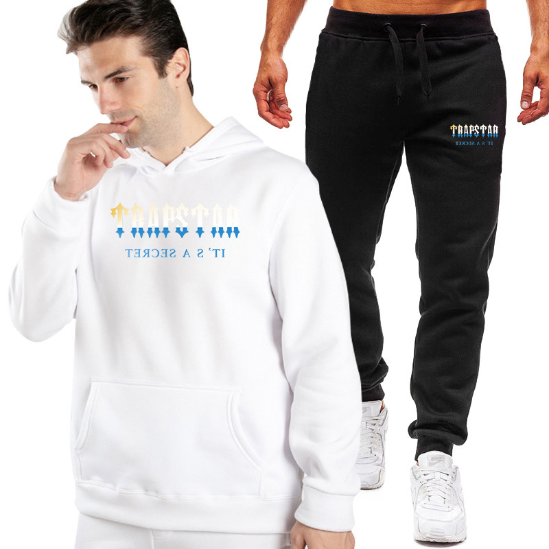 

2pcs Fashion Men Trapstars Tracksuit Classic Designer Clothing Tracksuit Trend Man Women Couples Hooded Sweater Pants Suits Sweatshirt Sweatpants, View more brand styles